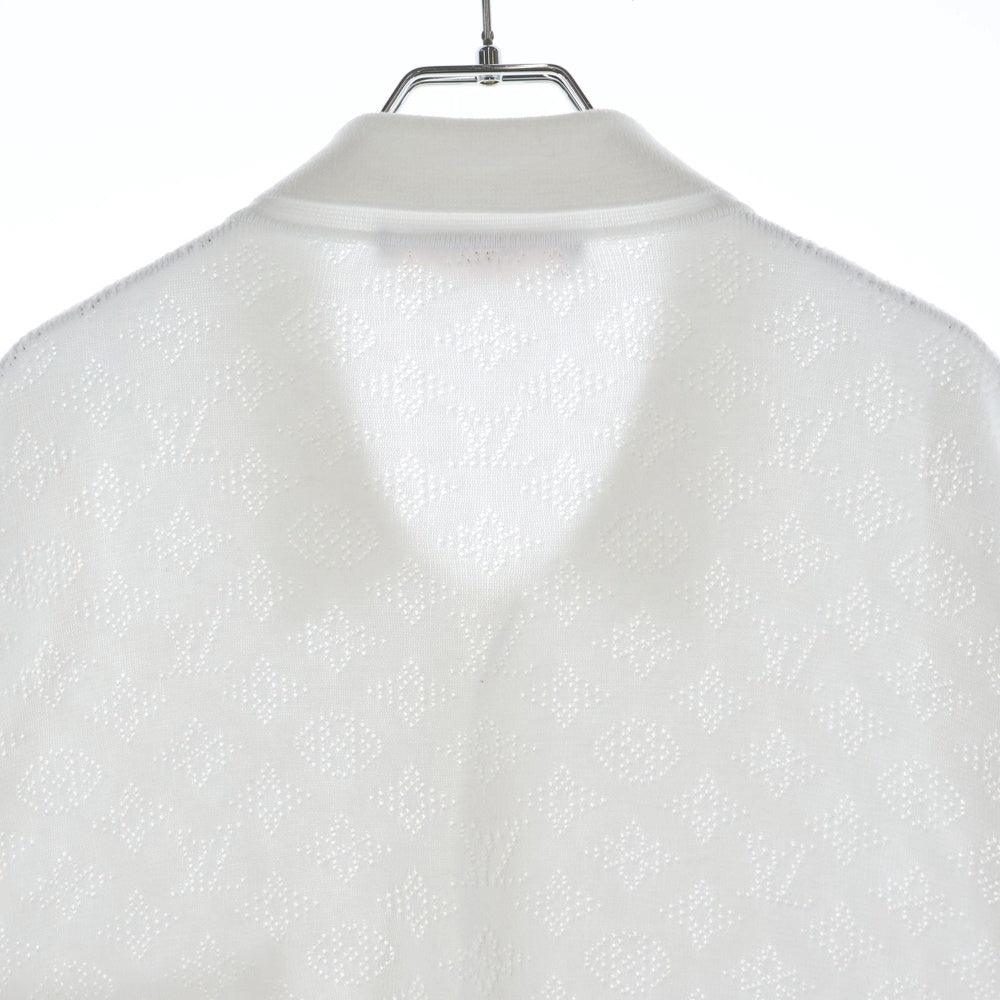 LOUIS VUITTON(ルイヴィトン) 25AW モノグラム ポインテール ショートスリーブ コットン 半袖シャツ ホワイト RM252MQ Y34 HRN44W