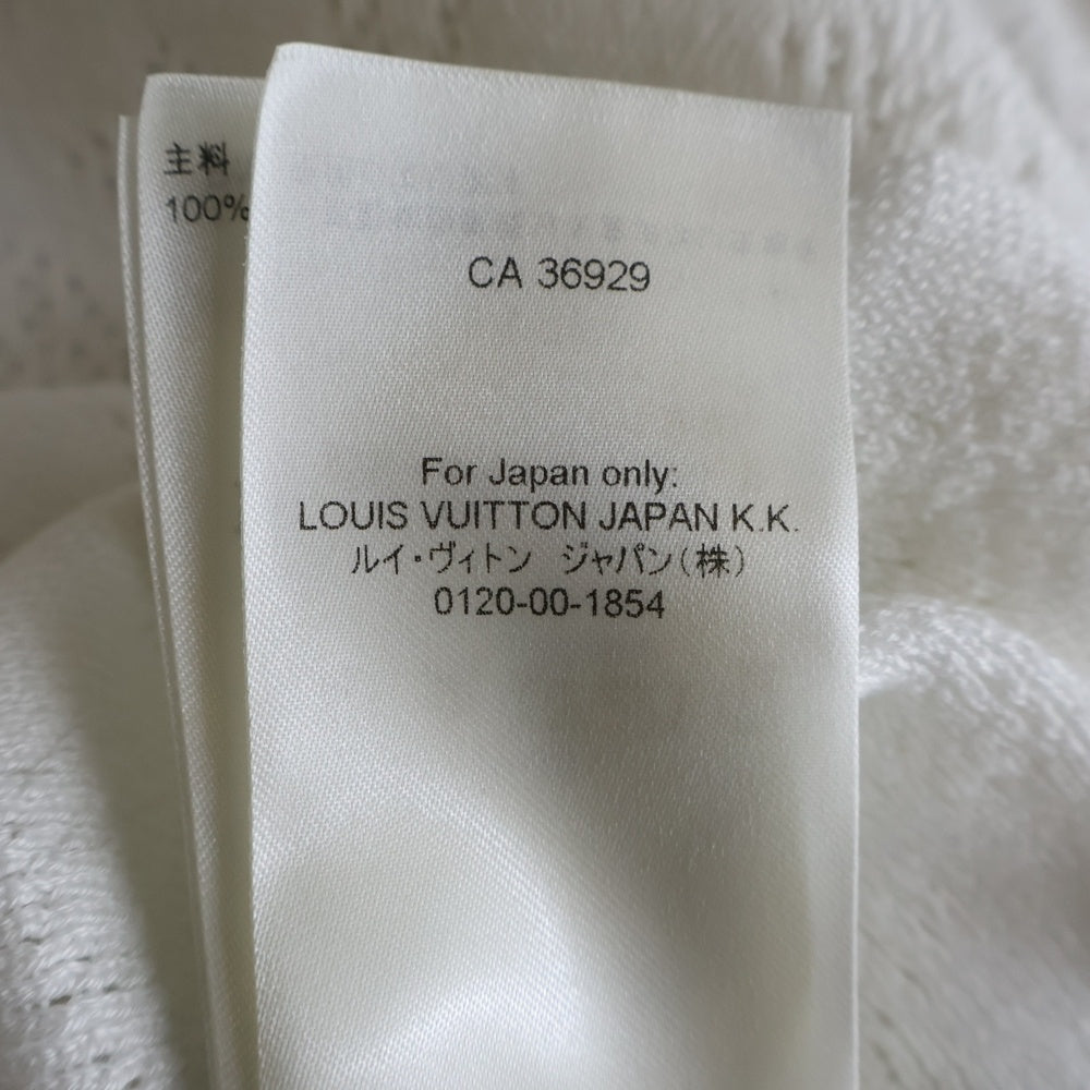 LOUIS VUITTON(ルイヴィトン) 25AW モノグラム ポインテール ショートスリーブ コットン 半袖シャツ ホワイト RM252MQ Y34 HRN44W