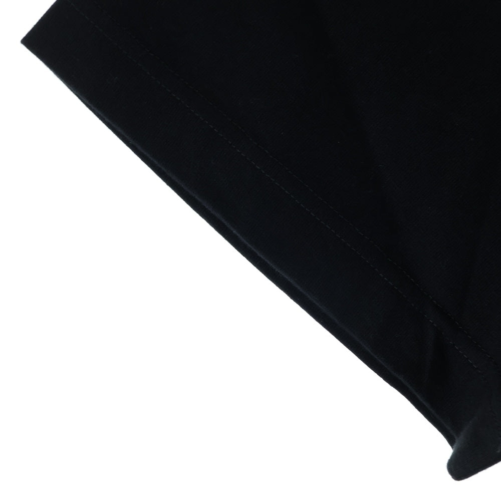 LOUIS VUITTON(ルイヴィトン) 25AW エンブロイダード シグネチャー ストロー ロゴ刺繍 クルーネック 半袖Tシャツ カットソー ブラック RM252MM NPG HTY21W