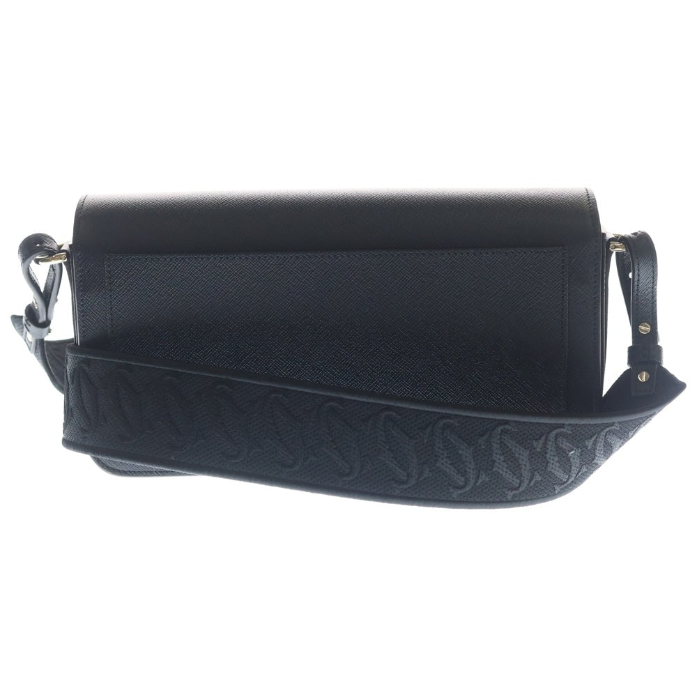 Cartier(カルティエ) イーストウェストバッグ C ドゥ カルティエ カーフスキン ショルダーバッグ ブラック