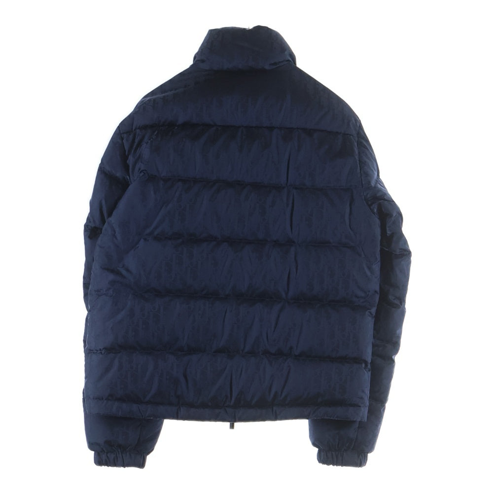 DIOR(ディオール) Dior Essentials 総柄 オブリーク ナイロン ダウンジャケット パファージャケット ネイビー 943C449A4462