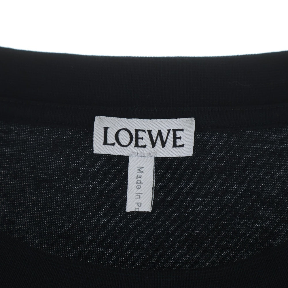 LOEWE(ロエベ) アナグラム刺繍ロゴ 半袖Tシャツ カットソー ブラック H526Y22X75