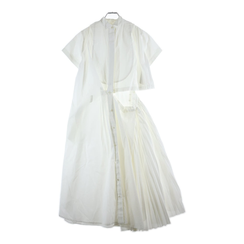 Sacai(サカイ) 20SS White Cutaway Shirt Dress カッタウェイシャツ ワンピース ホワイト レディース 20-04882