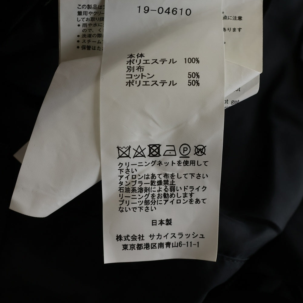 Sacai(サカイ) レース サテン オーバーオール オールインワン レディース ワンピース ブラック 19-04610