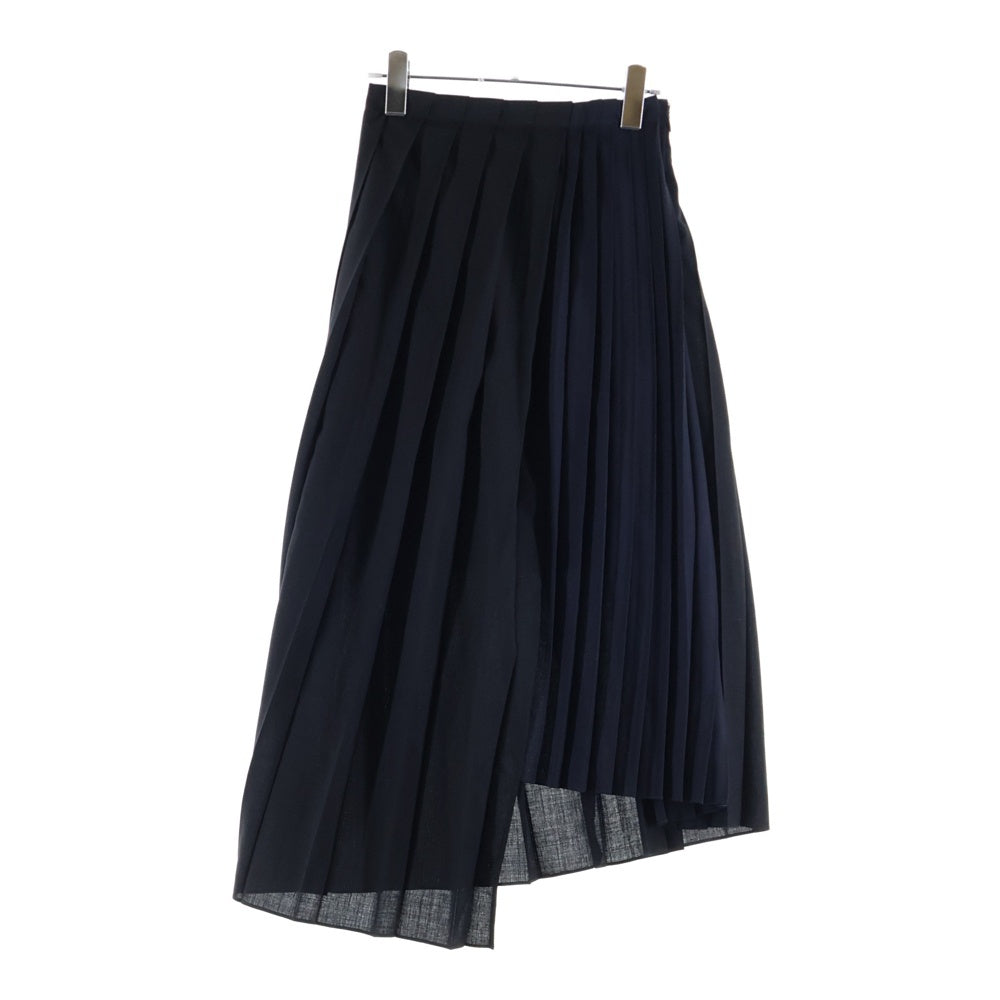 Sacai(サカイ) 22AW Suiting Skirt スーチングプリーツスカート ブラック 22-06178 レディース