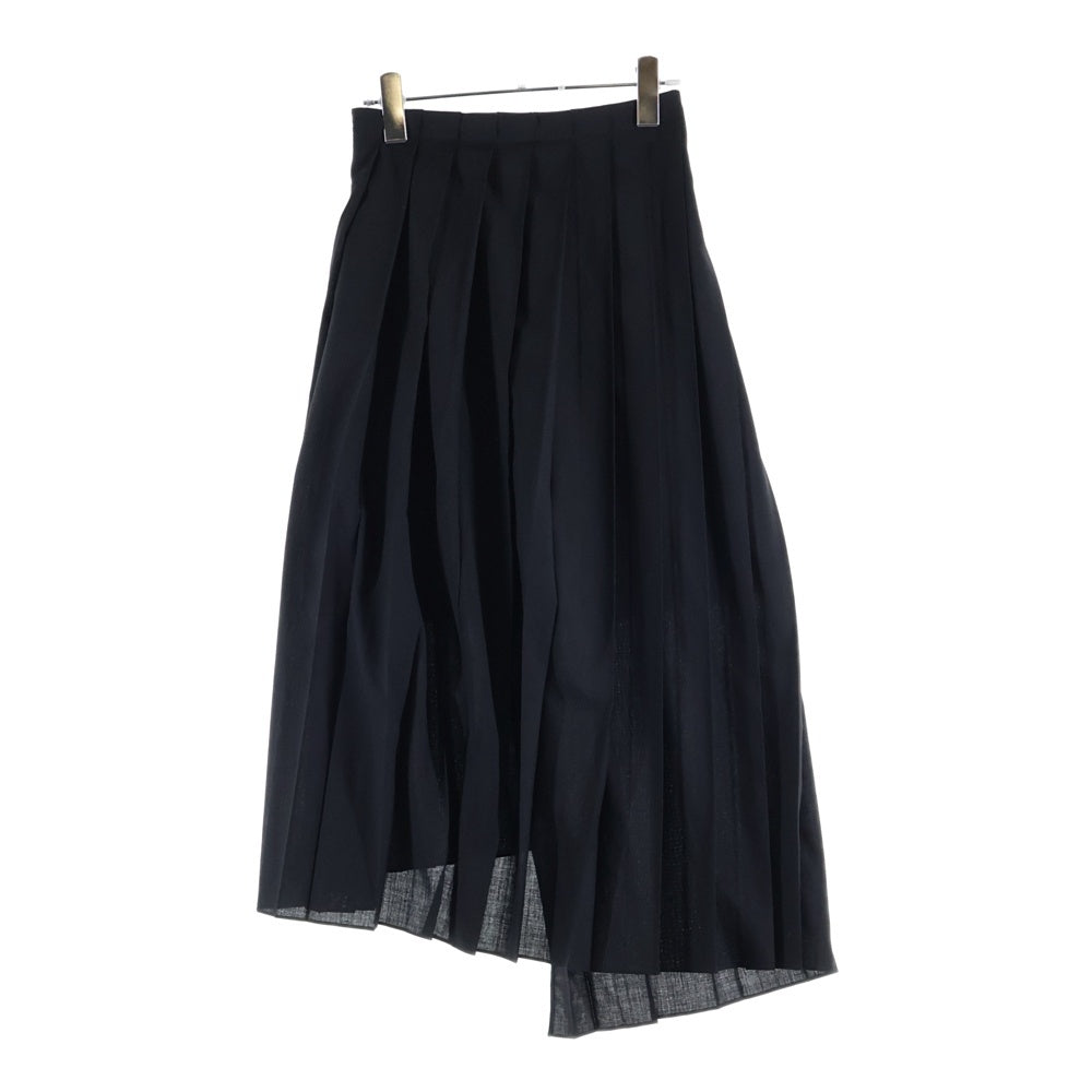 Sacai(サカイ) 22AW Suiting Skirt スーチングプリーツスカート ブラック 22-06178 レディース