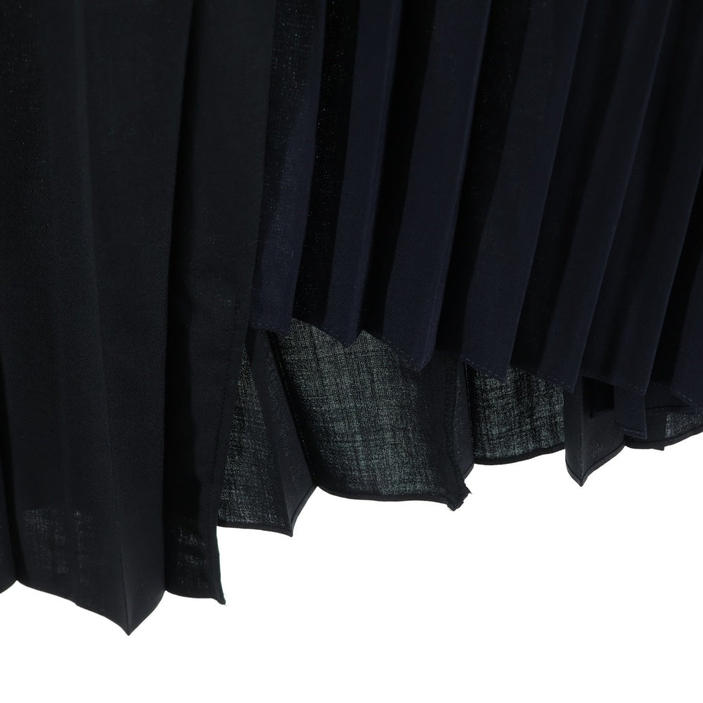 Sacai(サカイ) 22AW Suiting Skirt スーチングプリーツスカート ブラック 22-06178 レディース