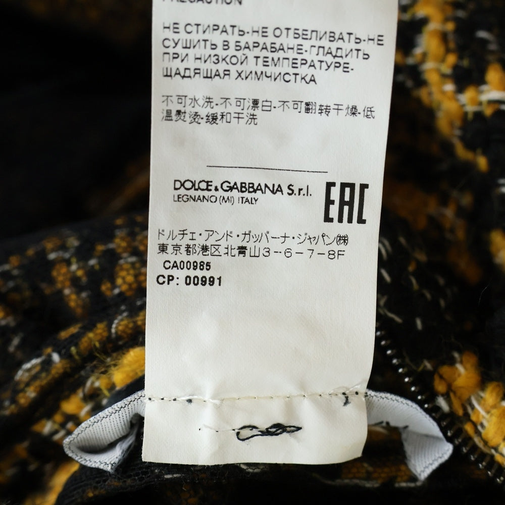 DOLCE & GABBANA(ドルチェアンドガッバーナ) ジャガード ニット ワンピース レディース ブラウン/ブラック