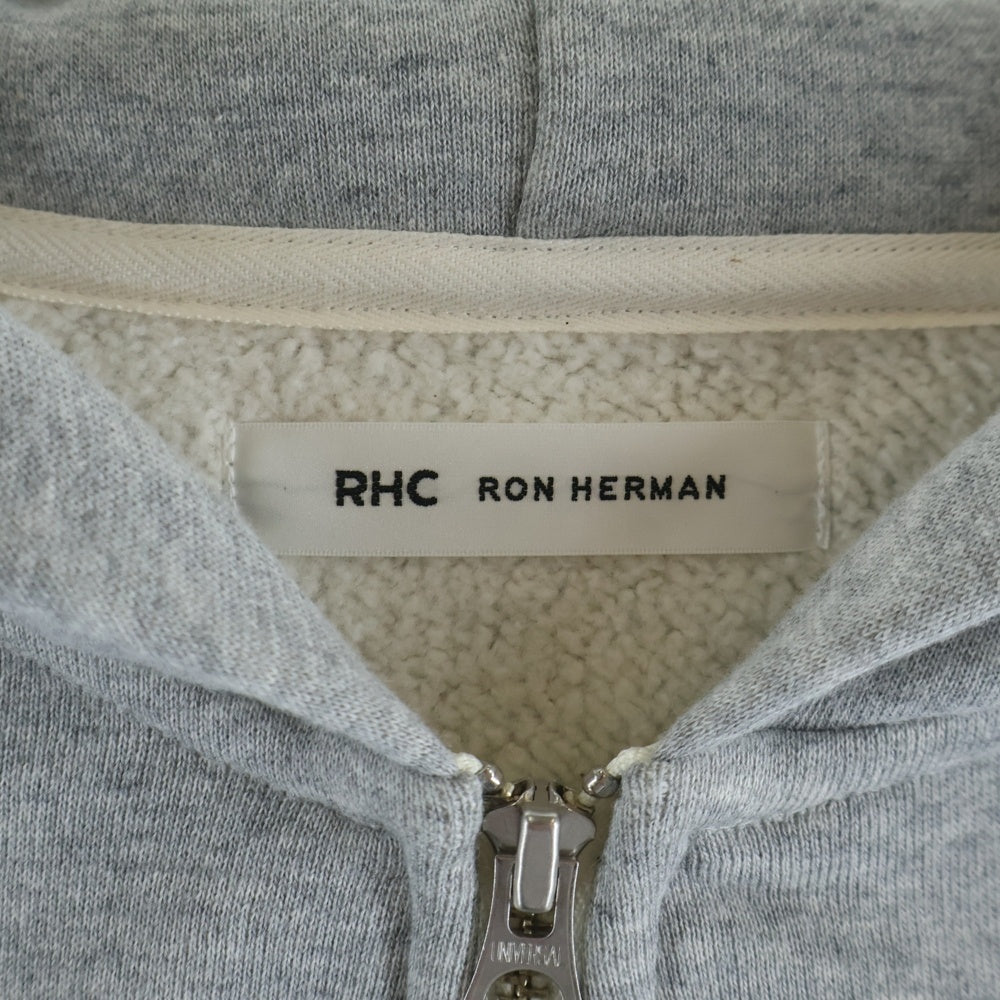 RHC Ron Herman(アールエイチシー ロンハーマン) 25AW Basic Sweat Zip Hoodie ベーシック スウェット ジップアップフーディ パーカー グレー 9920900388