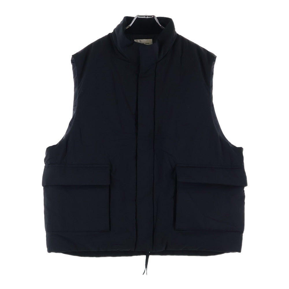 STILL BY HAND(スティルバイハンド) 25AW STAND COLLAR PADDED VEST スタンドカラー シンサレート アウターベスト ブラック