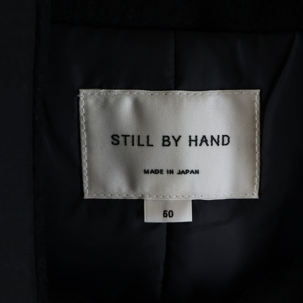 STILL BY HAND(スティルバイハンド) 25AW STAND COLLAR PADDED VEST スタンドカラー シンサレート アウターベスト ブラック