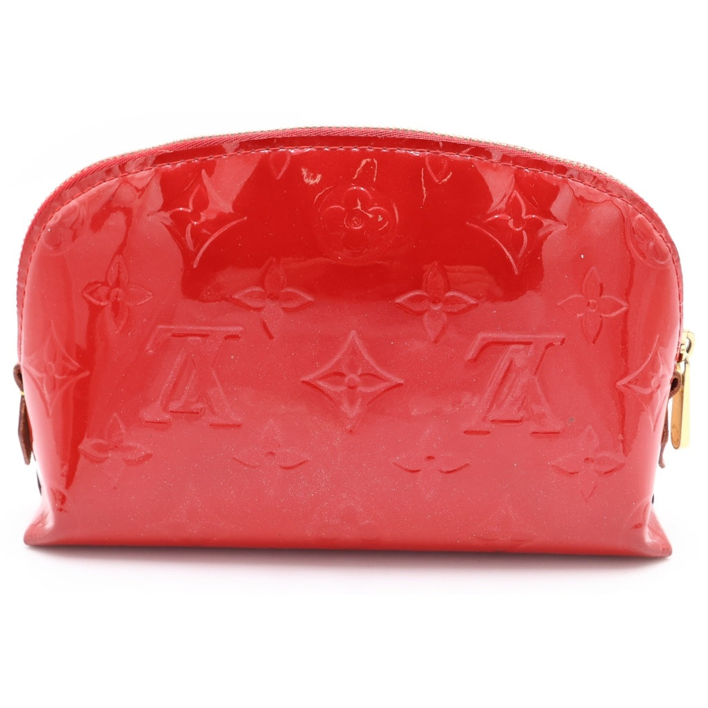 LOUIS VUITTON(ルイヴィトン) モノグラムヴェルニ ポシェットコスメティック メイク 化粧ポーチ レッド M90172 SR2158 レディース