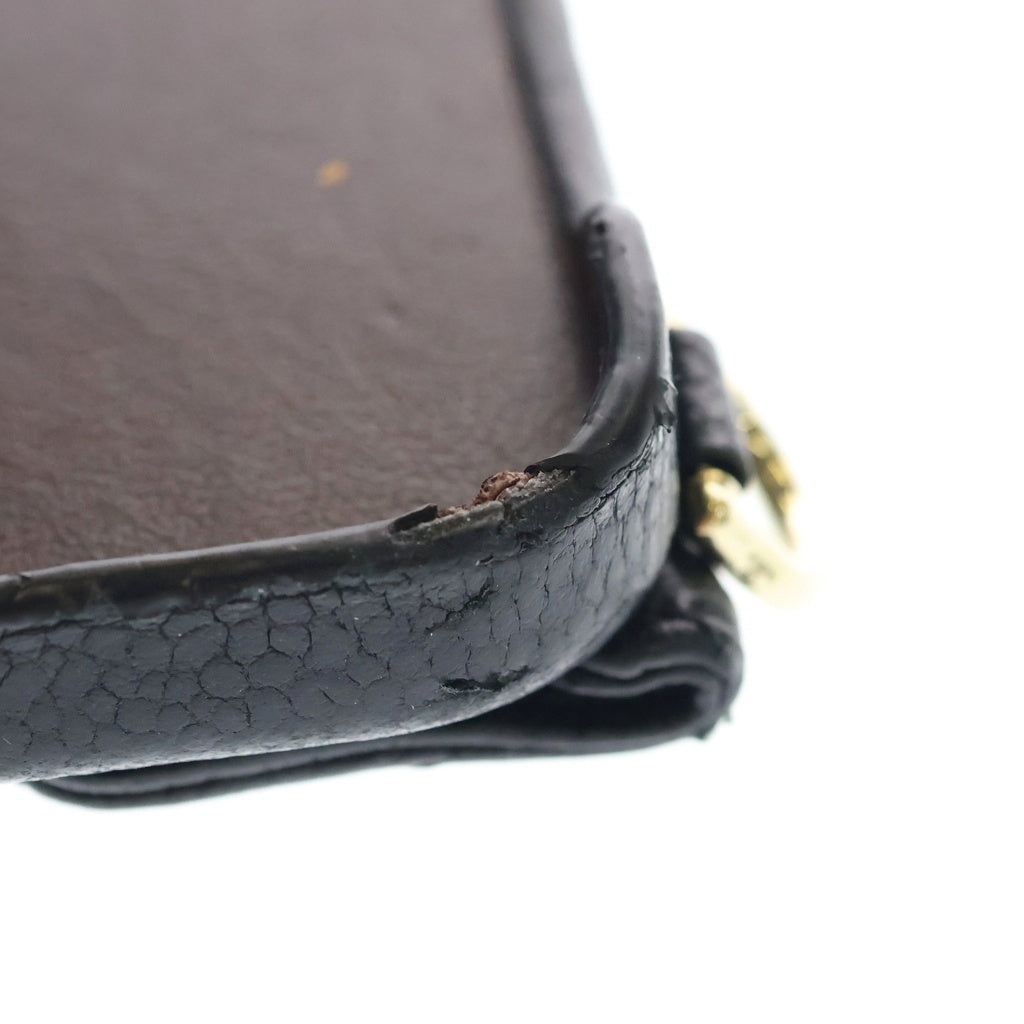 CHANEL(シャネル) キャビアスキン マトラッセ レザー iPhone14 アイフォン ケース ブラック ランダムシリアル