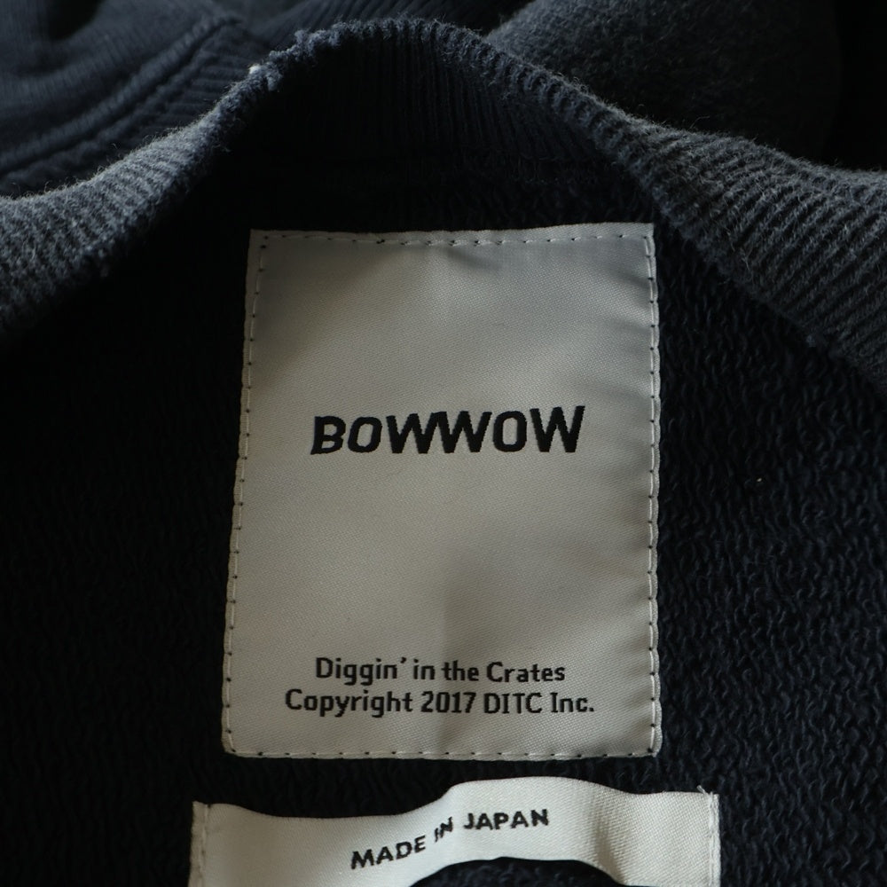 BOWWOW(バウワウ) BATMAN バットマン クルーネック スウェットトレーナー ブラック