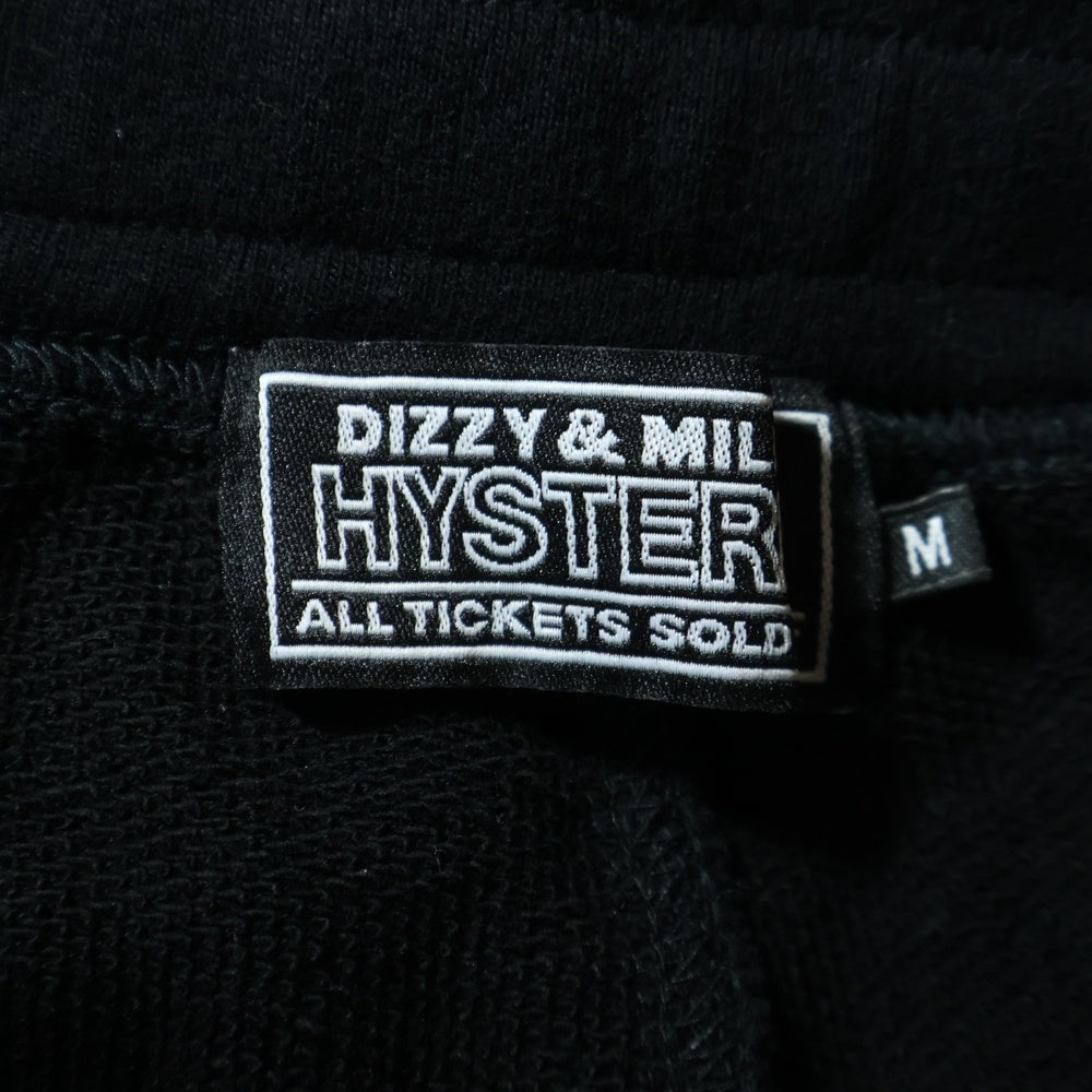 HYSTERIC GLAMOUR(ヒステリックグラマー) サイドプリント スウェットロングパンツ ブラック 02221CP02