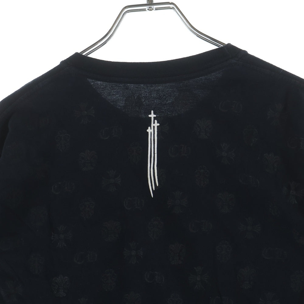 CHROME HEARTS(クロムハーツ) RS3 S/S Tee バックRS3/総柄プリント 半袖Tシャツ カットソー ブラック