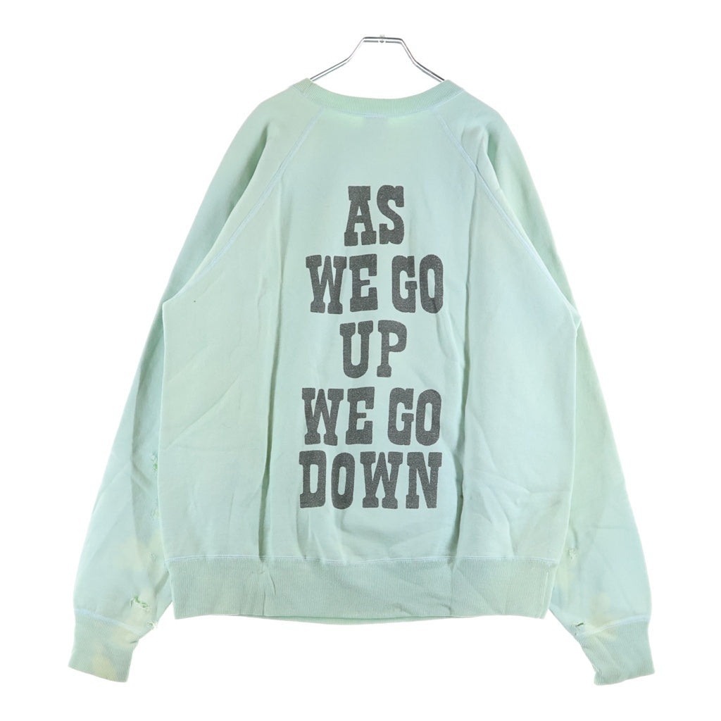 SAINT MICHAEL(セントマイケル) 23AW JESUS CREWNECK ジーザス クルーネックスウェットトレーナー ライトブルー SM-A23-0000-024