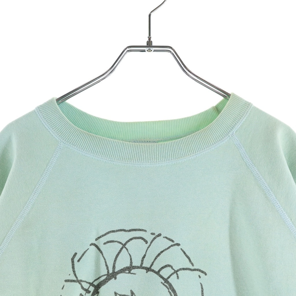 SAINT MICHAEL(セントマイケル) 23AW JESUS CREWNECK ジーザス クルーネックスウェットトレーナー ライトブルー SM-A23-0000-024