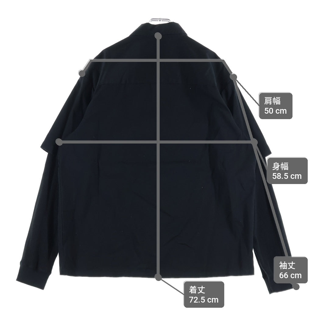 SUPREME(シュプリーム) 21AW Thermal Work Shirt サーマルレイヤード 長袖シャツ ブラック