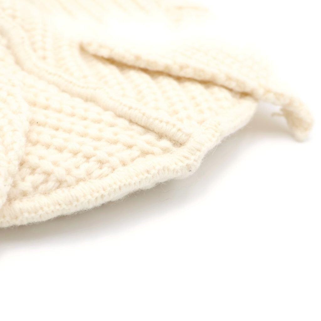 CHARLES JEFFREY LOVERBOY(チャールズジェフリーラバーボーイ) CHUNKY EARS BEANIE チャンキー イアーズ ニット ビーニー 帽子 ホワイト