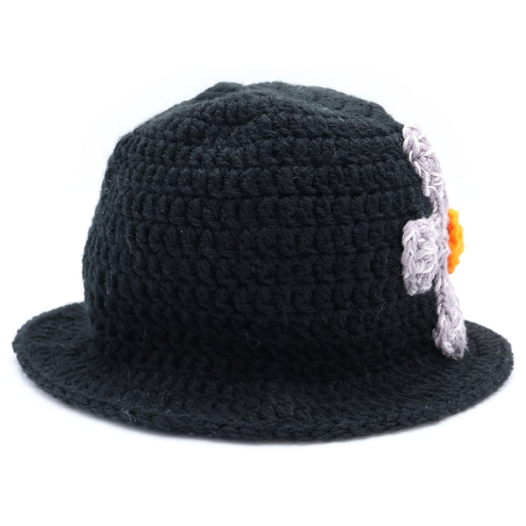 Y.A.R.N(ヤーン) 24AW 3D Duble Cross Handmade Knit Hat ハンドメイド ダブルクロス ニットキャップ 帽子 ブラック レディース