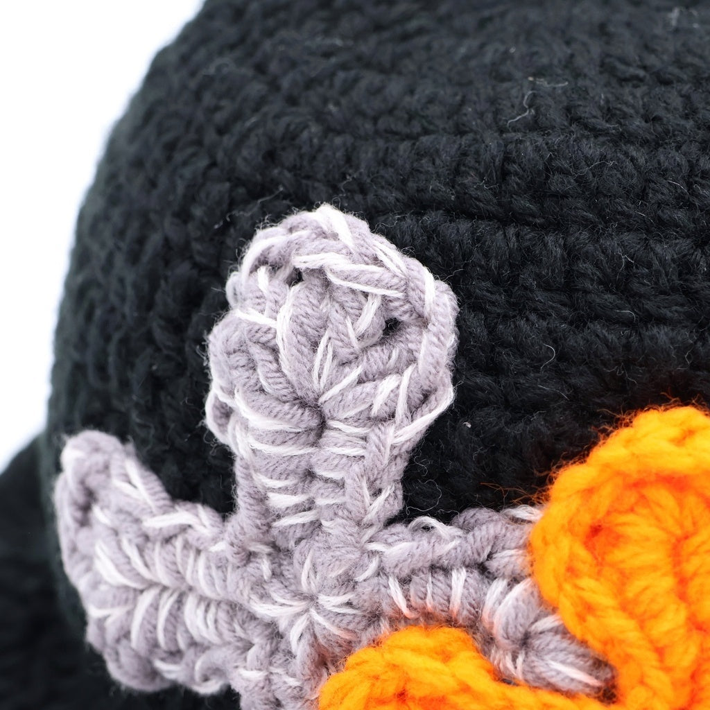 Y.A.R.N(ヤーン) 24AW 3D Duble Cross Handmade Knit Hat ハンドメイド ダブルクロス ニットキャップ 帽子 ブラック レディース