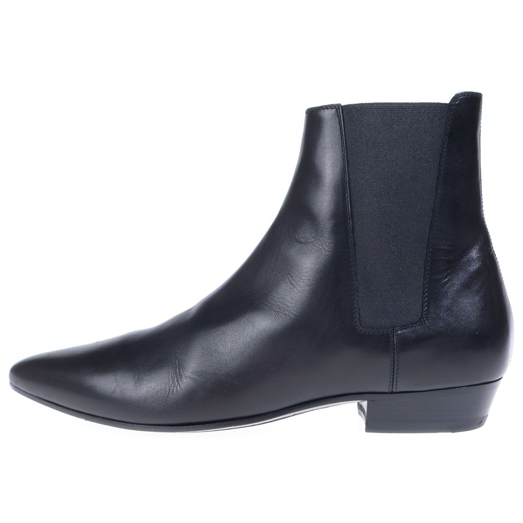 SAINT LAURENT PARIS(サンローランパリ) サイドゴア レザー チェルシーブーツ ブラック 442182