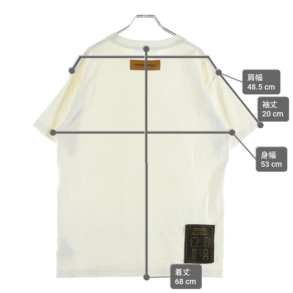LOUIS VUITTON(ルイヴィトン) 23AW インサイドアウト クルーネック 半袖Tシャツ カットソー ホワイト RM232Q JYN HIY47W