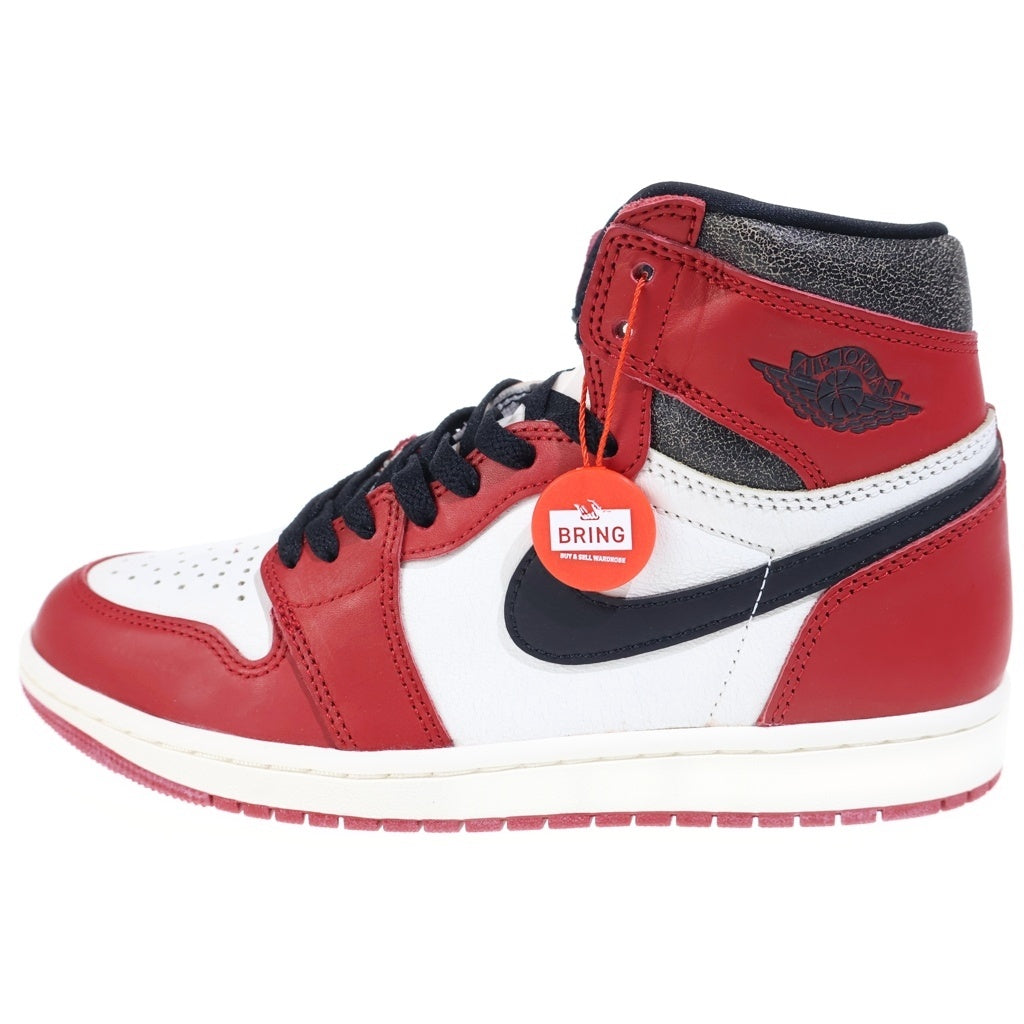 NIKE(ナイキ) AIR JORDAN 1 HIGH OG DZ5485-612 エアジョーダン1 OG ロスト&ファウンド シカゴ ハイカットスニーカー ホワイト/レッド US8.5/26.5cm