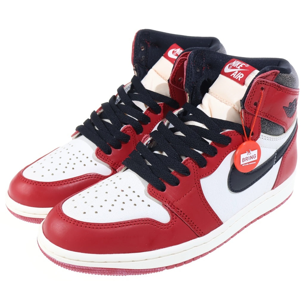 NIKE(ナイキ) AIR JORDAN 1 HIGH OG DZ5485-612 エアジョーダン1 OG ロスト&ファウンド シカゴ ハイカットスニーカー ホワイト/レッド US8.5/26.5cm