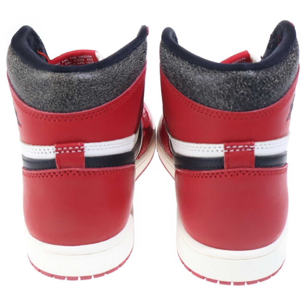 NIKE(ナイキ) AIR JORDAN 1 HIGH OG DZ5485-612 エアジョーダン1 OG ロスト&ファウンド シカゴ ハイカットスニーカー ホワイト/レッド US8.5/26.5cm