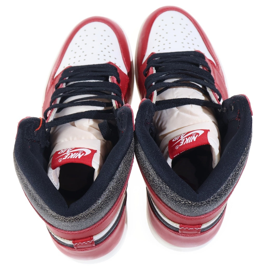 NIKE(ナイキ) AIR JORDAN 1 HIGH OG DZ5485-612 エアジョーダン1 OG ロスト&ファウンド シカゴ ハイカットスニーカー ホワイト/レッド US8.5/26.5cm