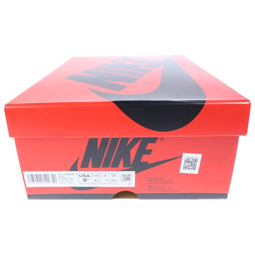 NIKE(ナイキ) AIR JORDAN 1 HI 85 BLACK/WHITE BQ4422-001 エアジョーダン1 85 パンダ ハイカットスニーカー ブラック/ホワイト US8.5/26.5cm