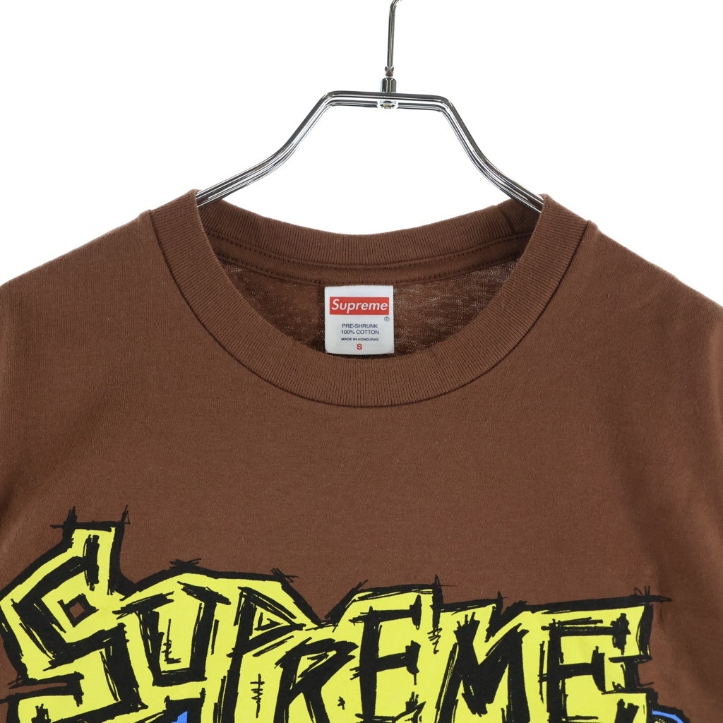 SUPREME(シュプリーム) 25AW Fuckin Blowout Tee ファッキン ブローアウト プリント クルーネック 半袖Tシャツ カットソー ブラウン