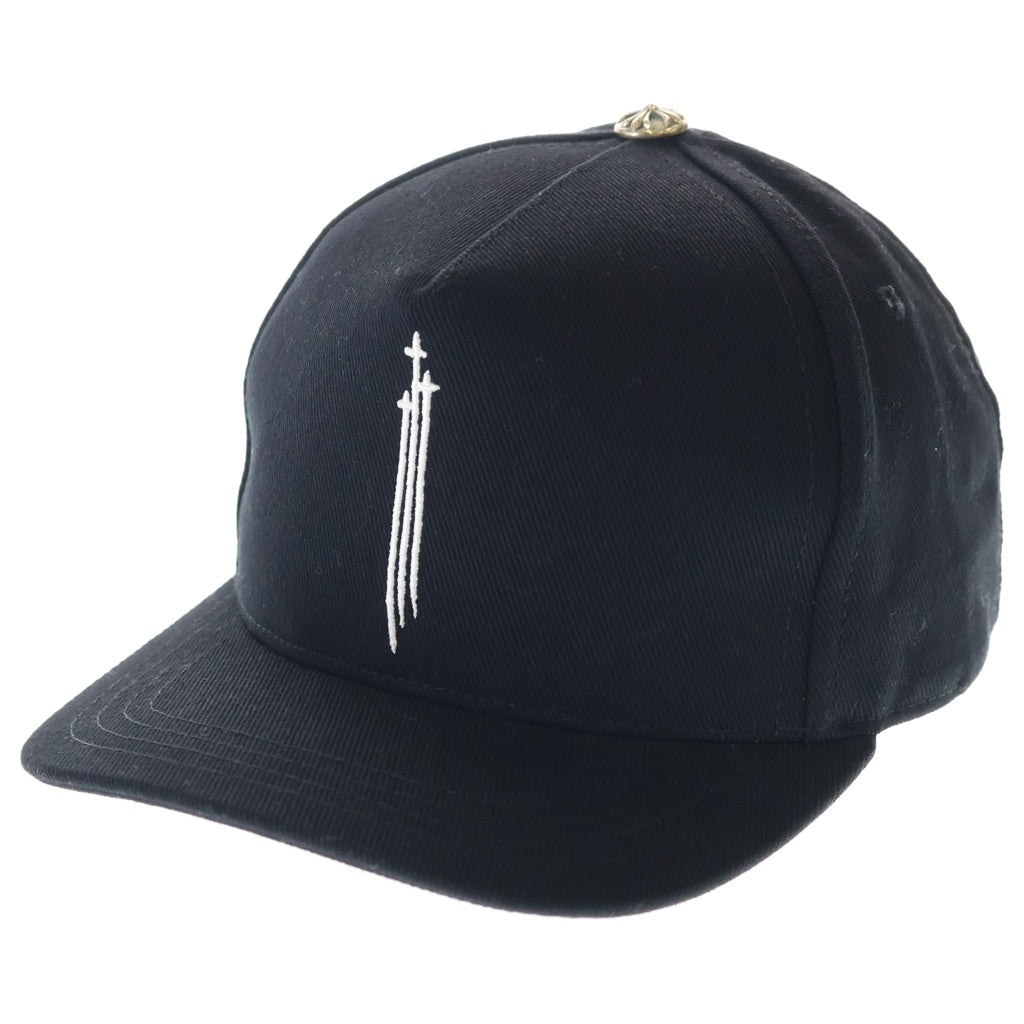CHROME HEARTS(クロムハーツ) RS3 TRUCKER CAP ロゴ刺繍 クロスボール トラッカーキャップ 帽子 ブラック
