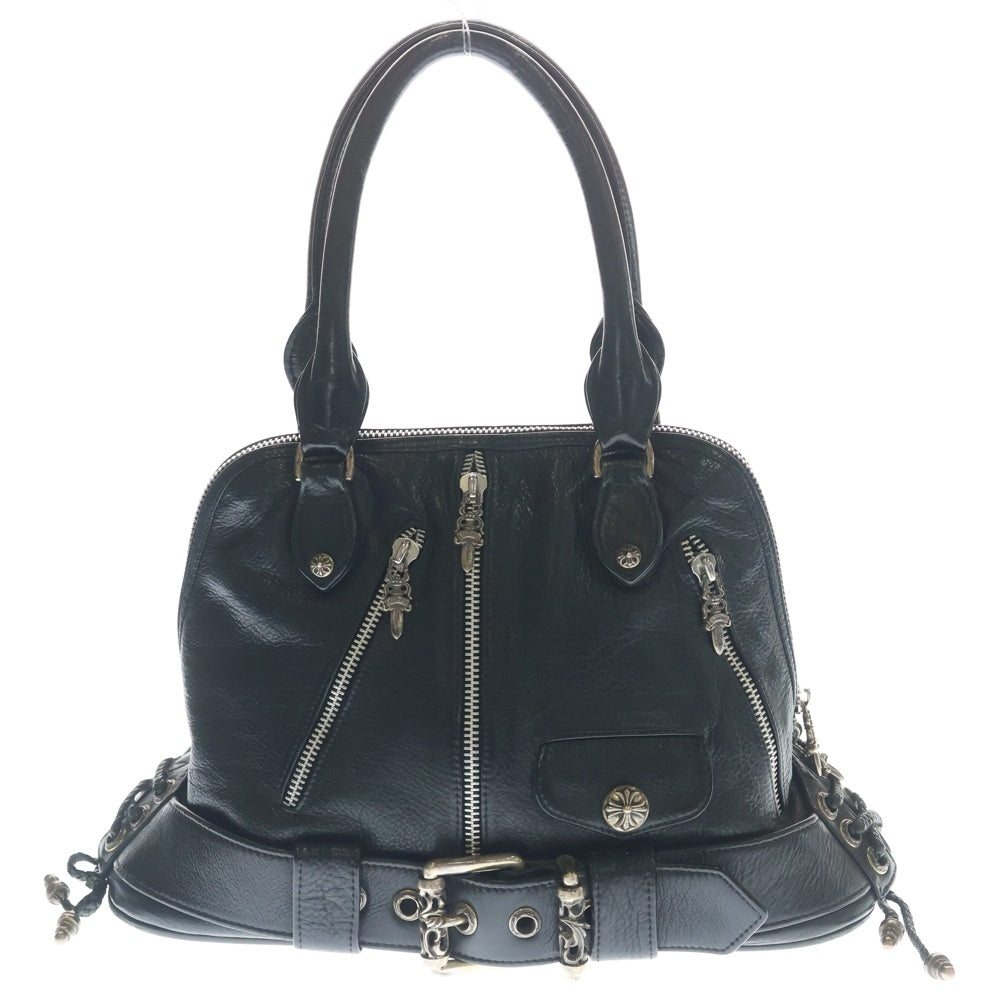 CHROME HEARTS(クロムハーツ) JJ DEAN SMALL JJディーン スモール レザーライダースハンドバッグ ブラック レディース