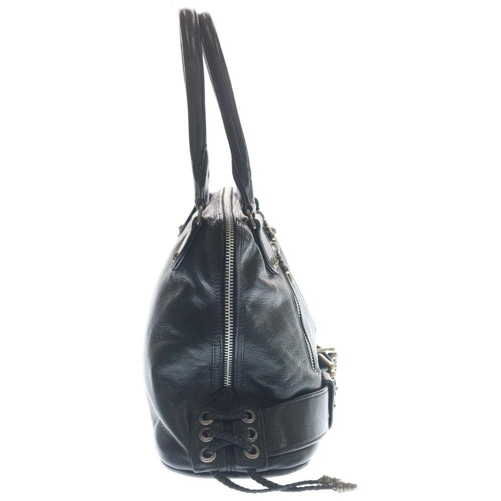 CHROME HEARTS(クロムハーツ) JJ DEAN SMALL JJディーン スモール レザーライダースハンドバッグ ブラック レディース