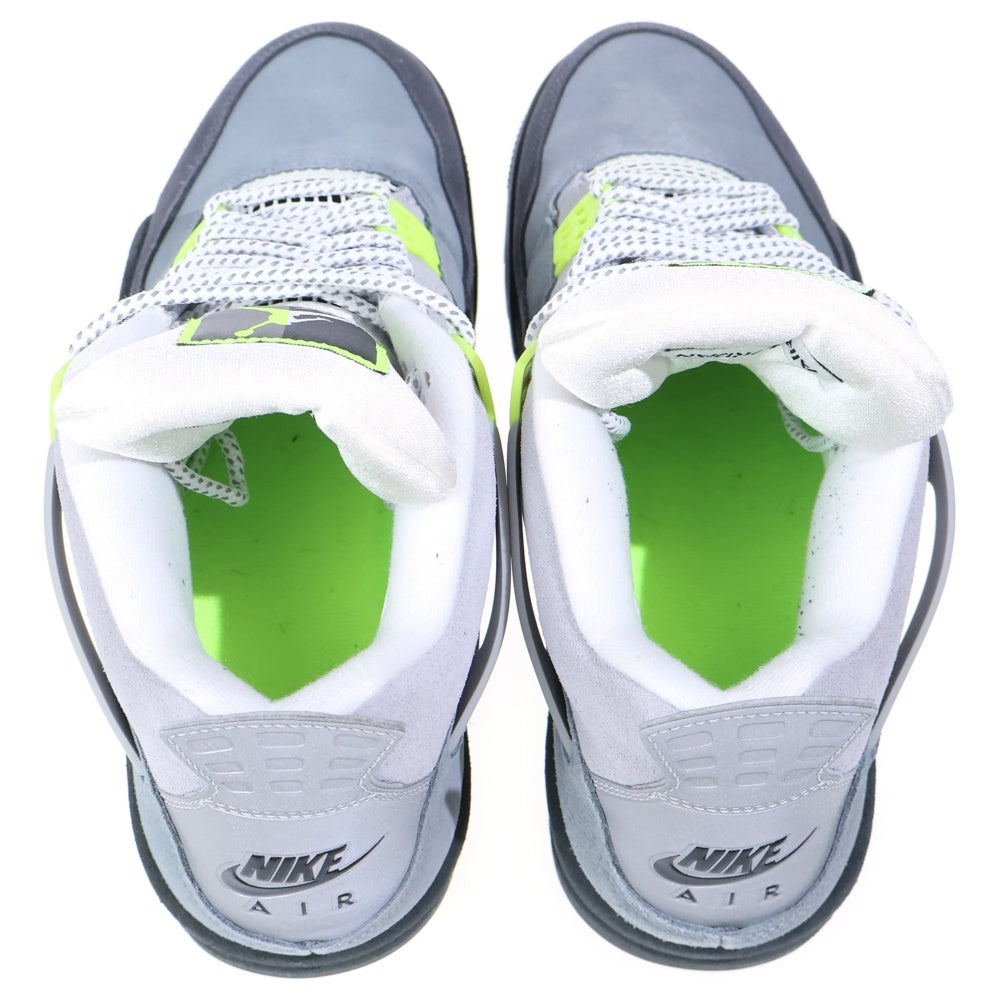 NIKE(ナイキ) AIR JORDAN 4 RETRO LE NEON エアジョーダン4 レトロ ネオン ハイカットスニーカー イエロー/グレー US11/29cm CT5342-007