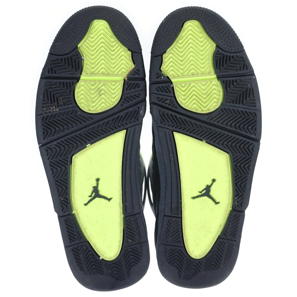 NIKE(ナイキ) AIR JORDAN 4 RETRO LE NEON エアジョーダン4 レトロ ネオン ハイカットスニーカー イエロー/グレー US11/29cm CT5342-007