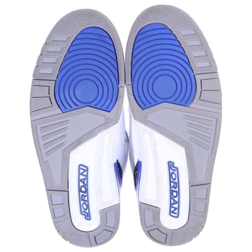 NIKE(ナイキ) AIR JORDAN 3 RETRO Racer Blue エアジョーダン3 レーサーブルー ハイカットスニーカー ホワイト US11/29cm CT8532-145