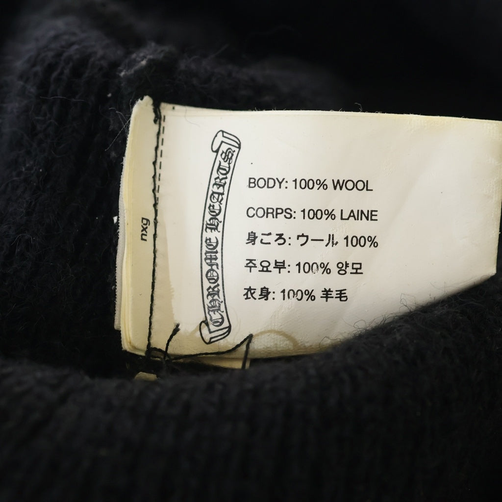 CHROME HEARTS(クロムハーツ) WOOL WATCH CAP CHプラス ホースシューニットキャップ ビーニー帽子 ブラック
