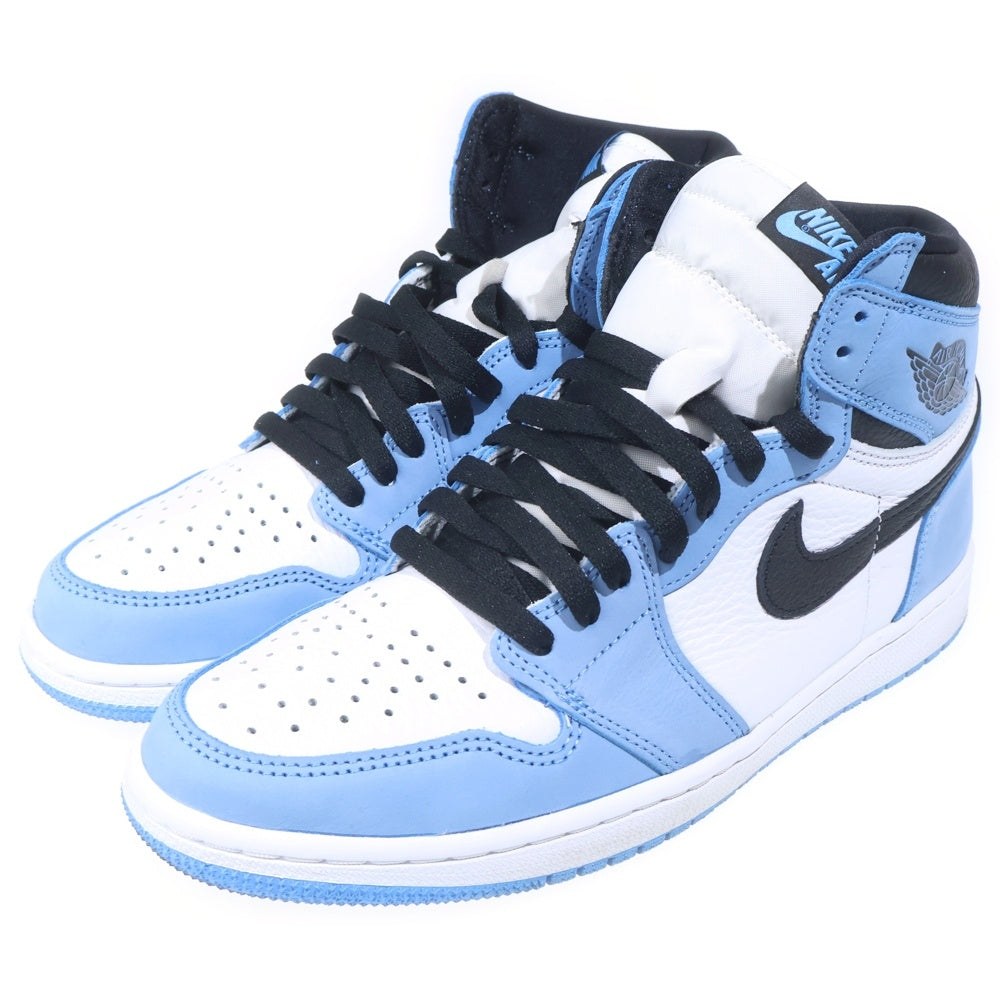 NIKE(ナイキ) AIR JORDAN 1 RETRO HIGH OG UNIVERCITY BLUE 555088-134 エアジョーダン1 ユニバーシティーブルー ハイカットスニーカー ブルー/ホワイト US9.5/27.5cm