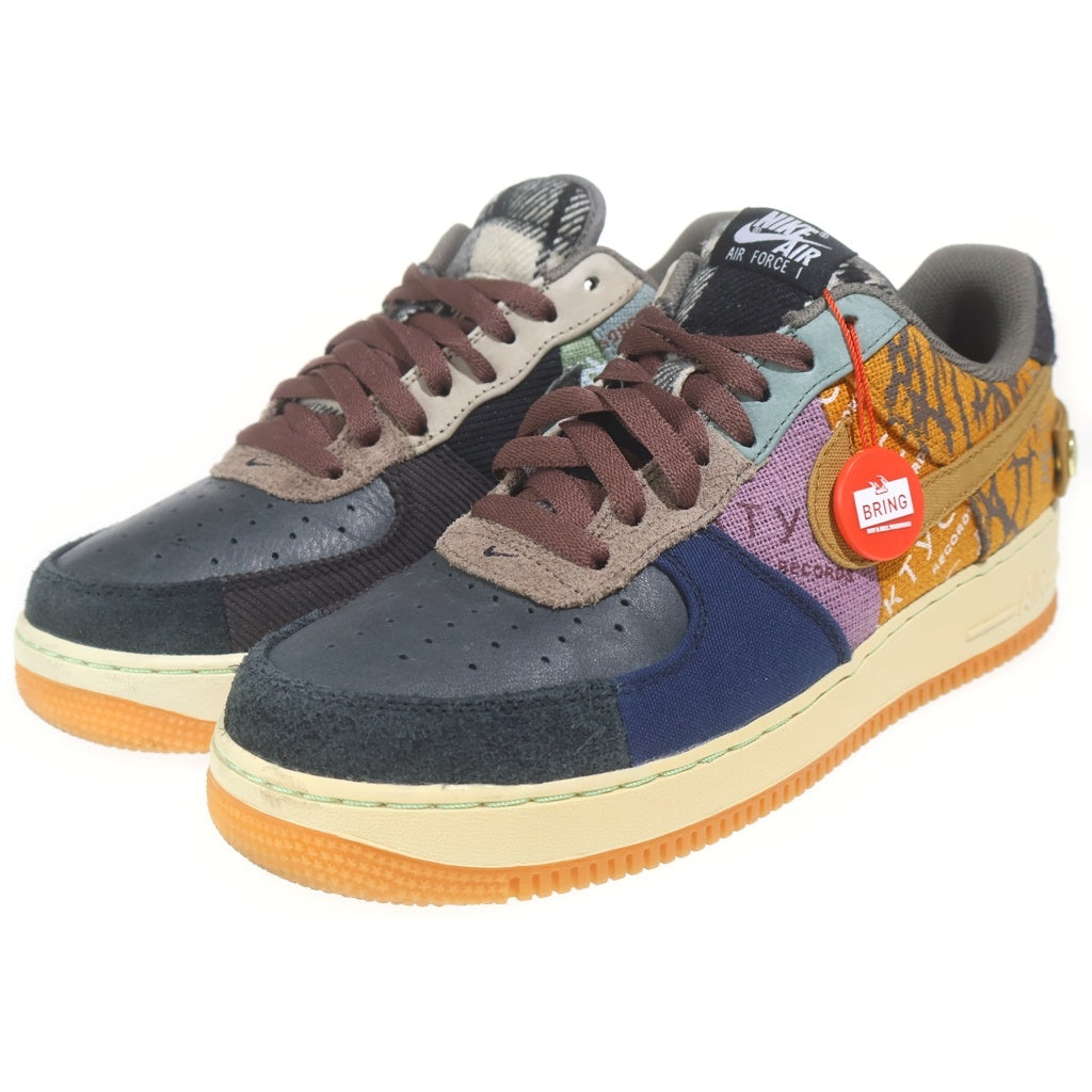 NIKE(ナイキ) ×TRAVIS SCOTT AIR FORCE 1 LOW CACTUS JACK CN2405‐900 トラヴィススコット エアフォース1 カクタスジャック ローカットスニーカー US9.5/27.5cm