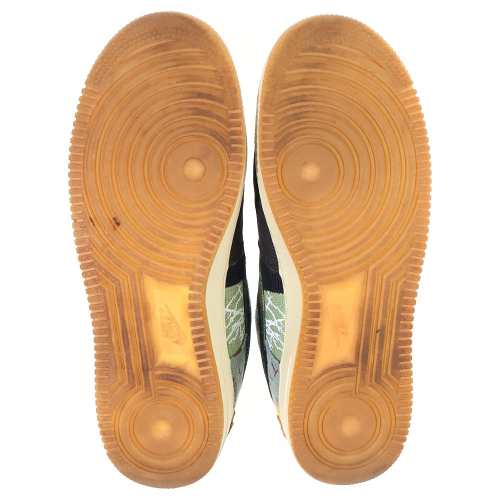 NIKE(ナイキ) ×TRAVIS SCOTT AIR FORCE 1 LOW CACTUS JACK CN2405‐900 トラヴィススコット エアフォース1 カクタスジャック ローカットスニーカー US9.5/27.5cm