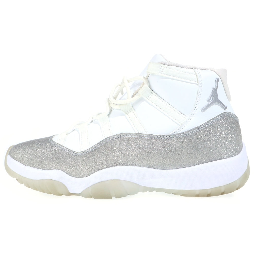 NIKE(ナイキ) WMNS AIR JORDAN 11 METALLIC SILVER AR0715-100 ウィメンズ エアジョーダン11 メタリックシルバー ハイカットスニーカー ホワイト/シルバー US11/28cm