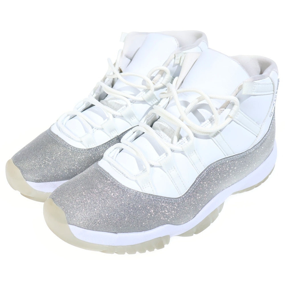 NIKE(ナイキ) WMNS AIR JORDAN 11 METALLIC SILVER AR0715-100 ウィメンズ エアジョーダン11 メタリックシルバー ハイカットスニーカー ホワイト/シルバー US11/28cm