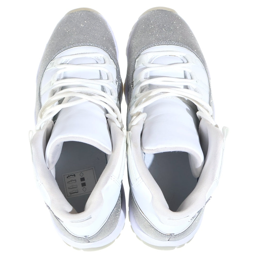 NIKE(ナイキ) WMNS AIR JORDAN 11 METALLIC SILVER AR0715-100 ウィメンズ エアジョーダン11 メタリックシルバー ハイカットスニーカー ホワイト/シルバー US11/28cm