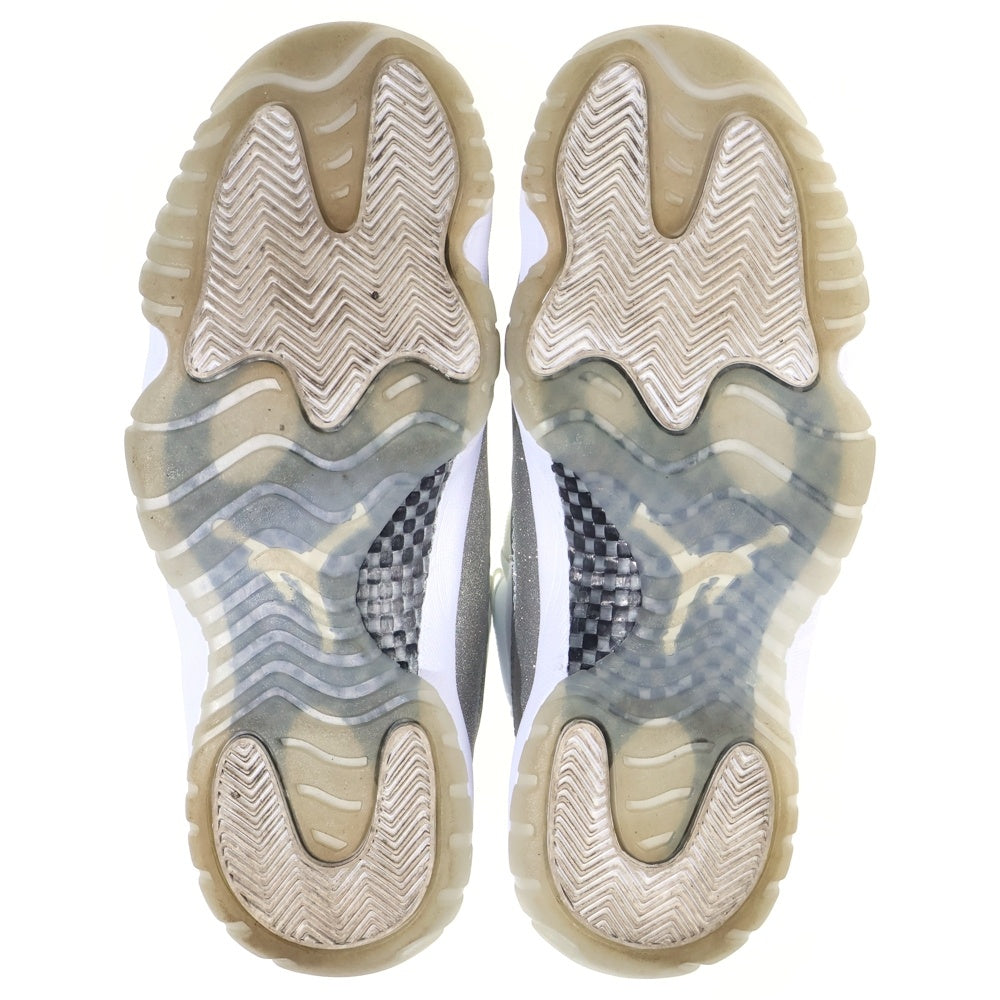 NIKE(ナイキ) WMNS AIR JORDAN 11 METALLIC SILVER AR0715-100 ウィメンズ エアジョーダン11 メタリックシルバー ハイカットスニーカー ホワイト/シルバー US11/28cm