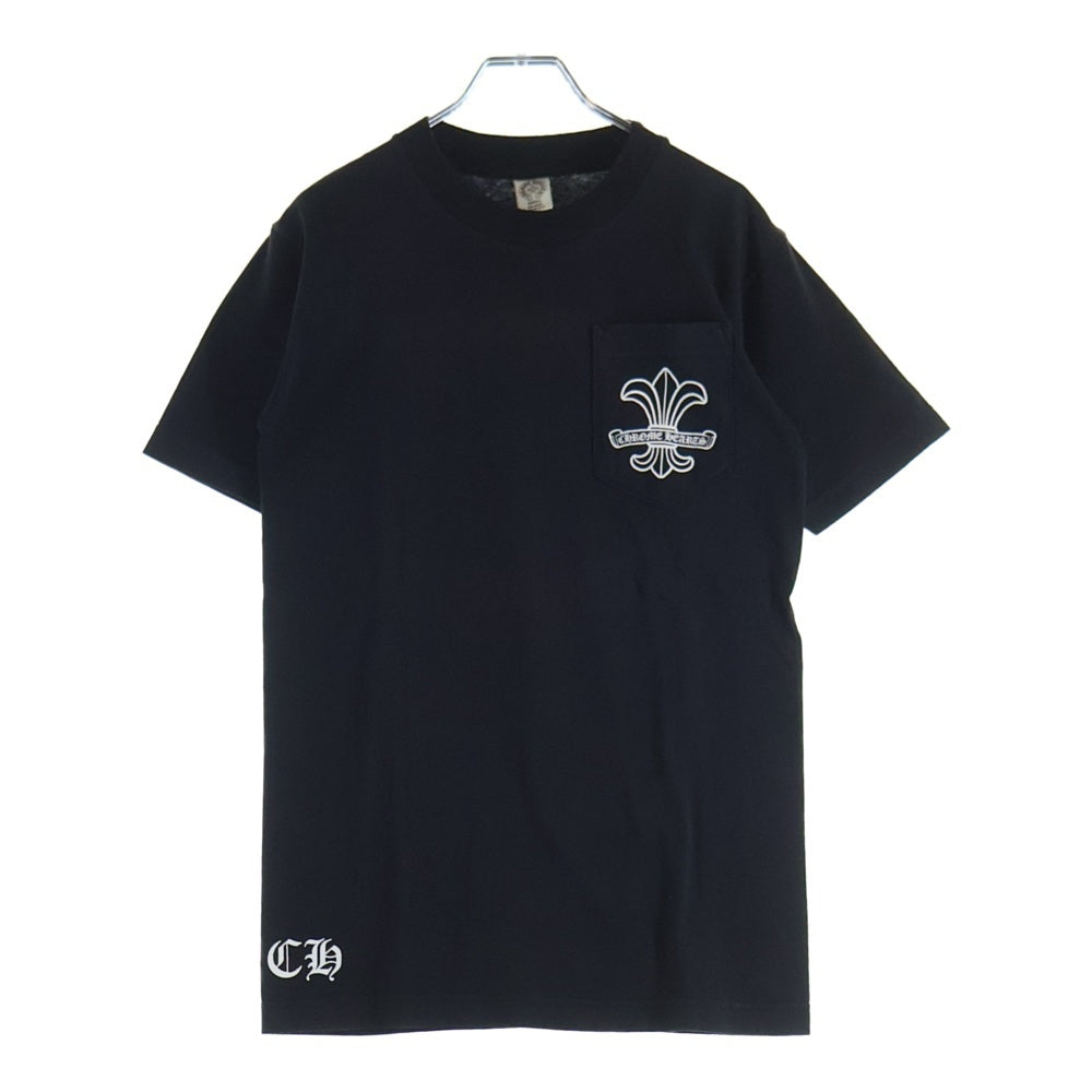 CHROME HEARTS(クロムハーツ) OLD BSフレア プリント ポケット付き 半袖Tシャツ ブラック