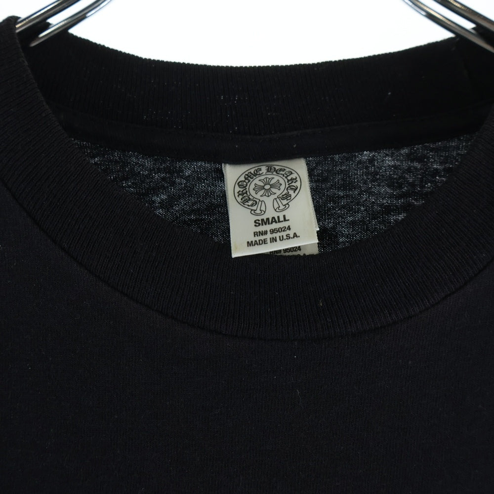 CHROME HEARTS(クロムハーツ) OLD BSフレア プリント ポケット付き 半袖Tシャツ ブラック